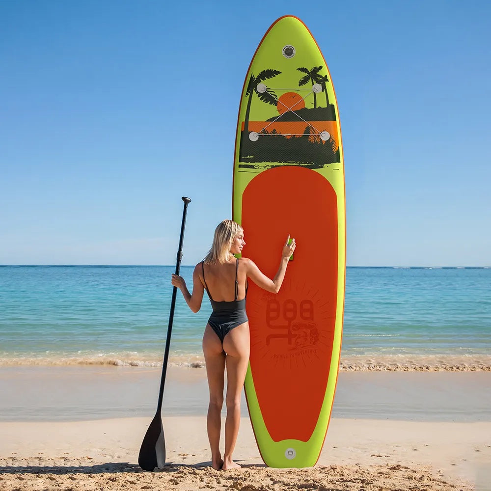 Water Skiing And Surfing, Standing Paddle Surfboard, Inflatable Surfboard Paddleboard