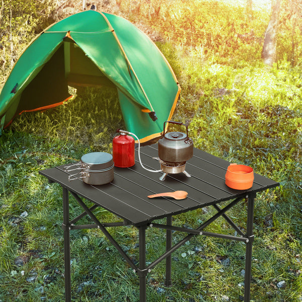 50x50x50cm Black Camping Roll Table