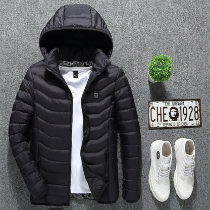 Thermal Heated Coat USB Electric Thermal Clothing Heating - Men's Clothes Winter Outterwear