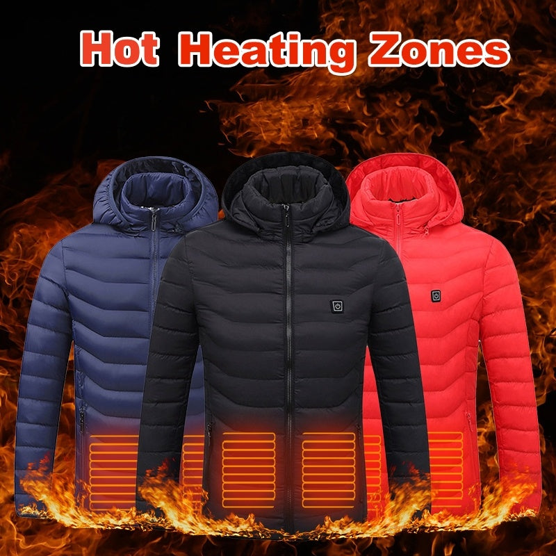 Thermal Heated Coat USB Electric Thermal Clothing Heating - Men's Clothes Winter Outterwear