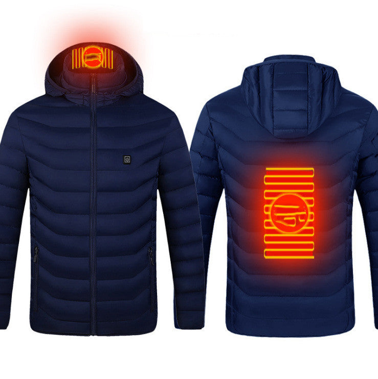 Thermal Heated Coat USB Electric Thermal Clothing Heating - Men's Clothes Winter Outterwear