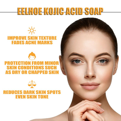 EELHOE Tartaric Acid Soap Dark Spot Reducing Pore Cleansing Exfoliating Skin Care Cleansing Soap