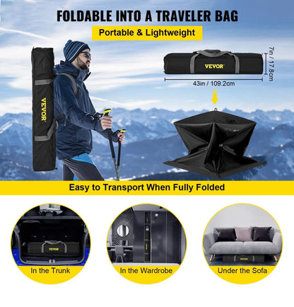 2-3 Person Pop-Up Portable Insulated Waterproof Ice Fishing Tent