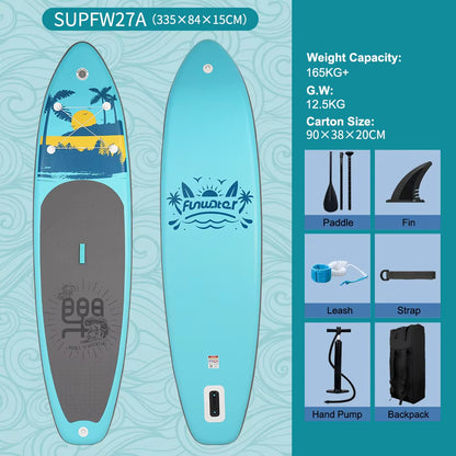 Water Skiing And Surfing, Standing Paddle Surfboard, Inflatable Surfboard Paddleboard