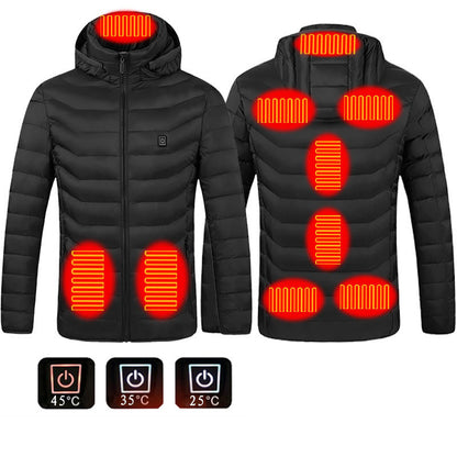 Thermal Heated Coat USB Electric Thermal Clothing Heating - Men's Clothes Winter Outterwear